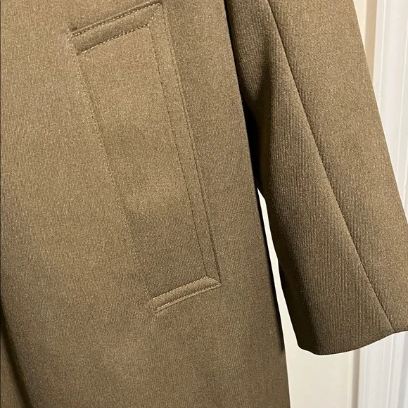 London Fog - Elegant Vintage Brown Coat with Faux Fur Collar size 38 - Picture 4 of 6